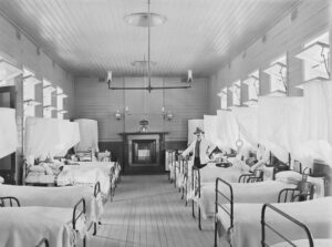 old image of a hospital