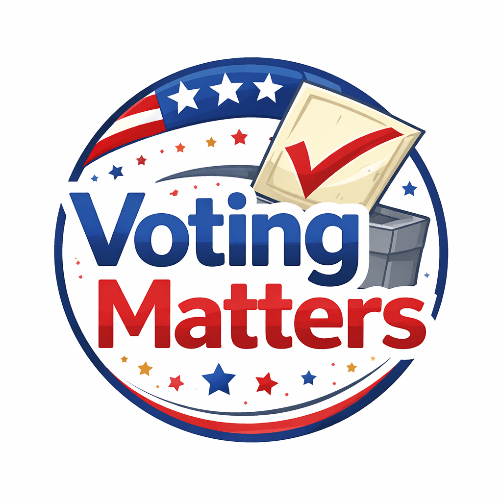 A graphic saying "Voting Matters"
